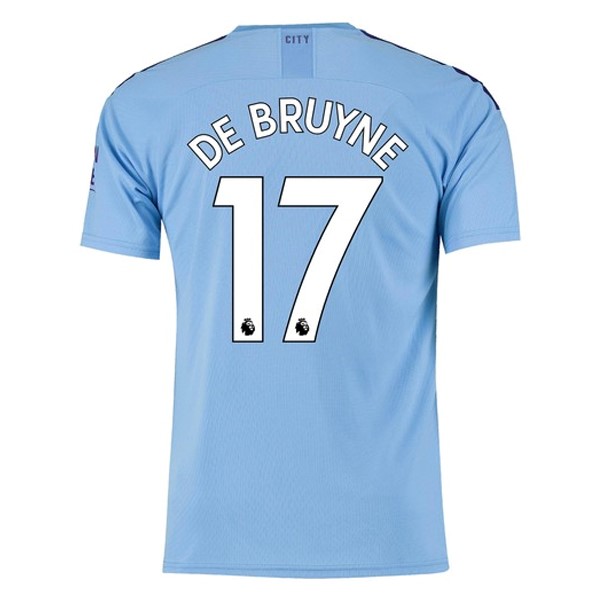 Maillot Football Manchester City NO.17 Bruyne Domicile 2019-20 Bleu